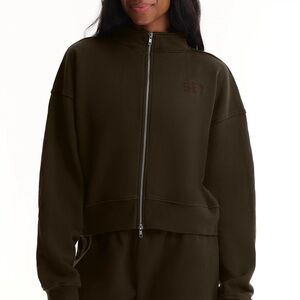 Set Active Midweight Sweats Staple Set Funnel Zip